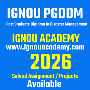 IGNOU PGDDM SOLVED ASSIGNMENT 2026